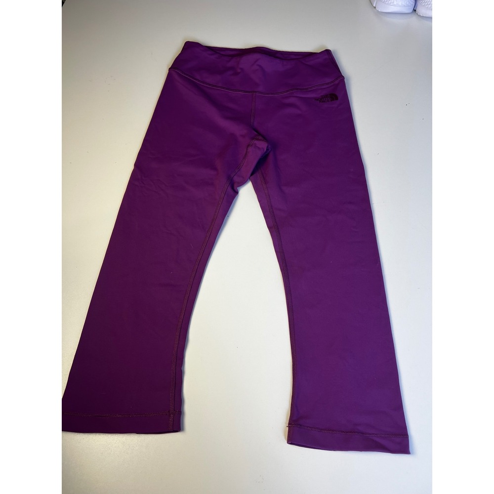 The North Face Womens Purple FlashDry Capri Leggings Athletic Pants Size S/P